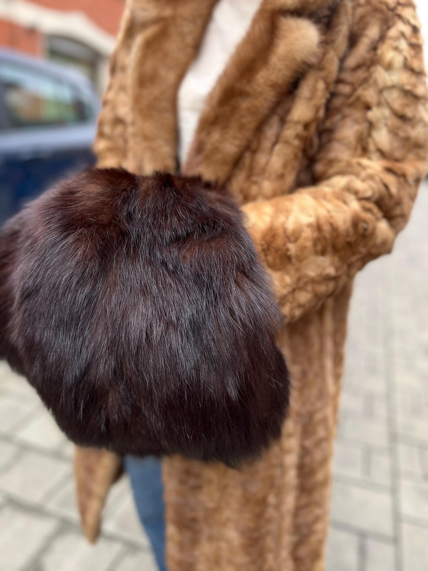 Brown Fur Muff