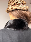 Black Mink Fur Scarf