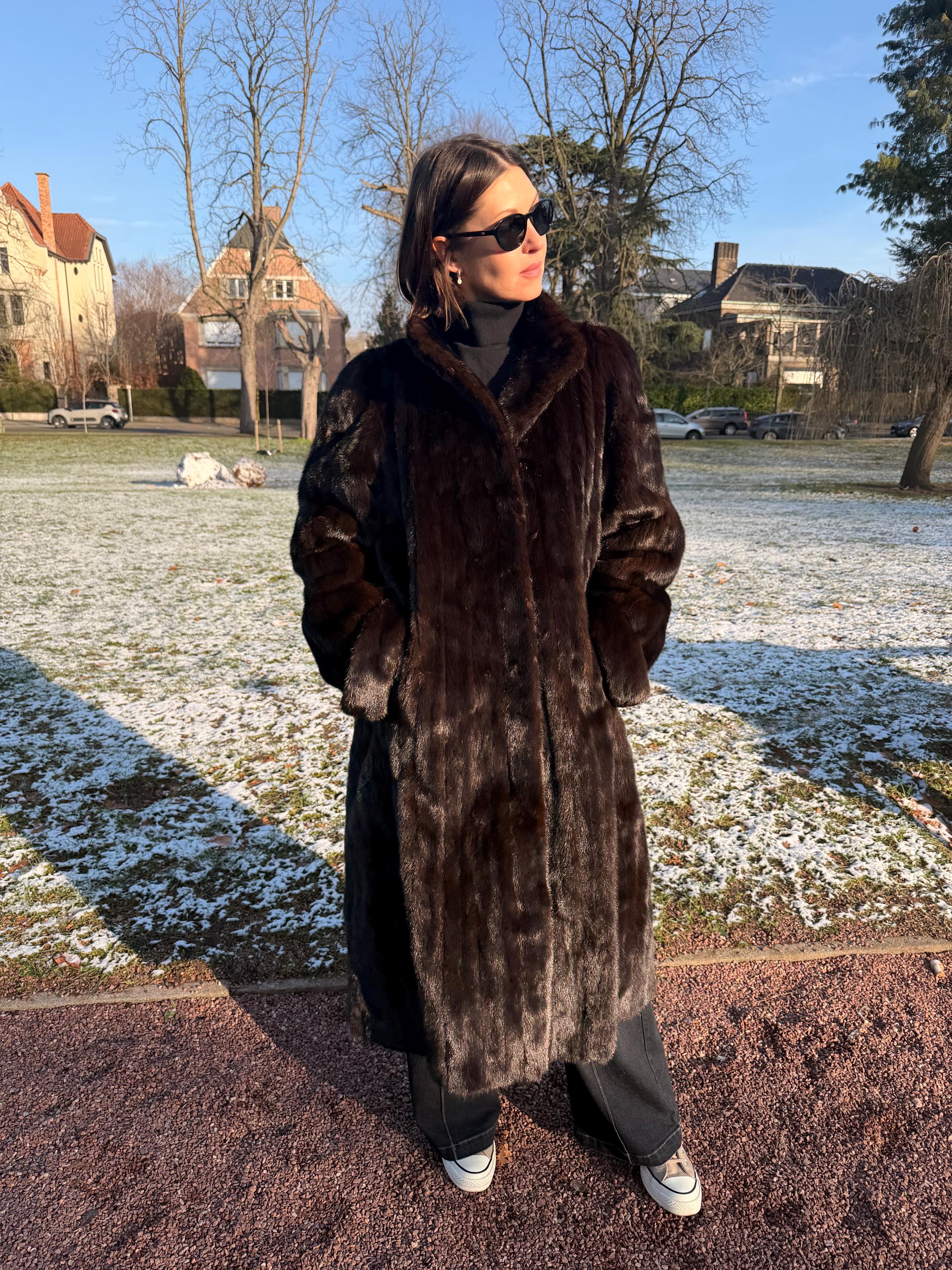 Full-Length Mink Coat - L-4XL
