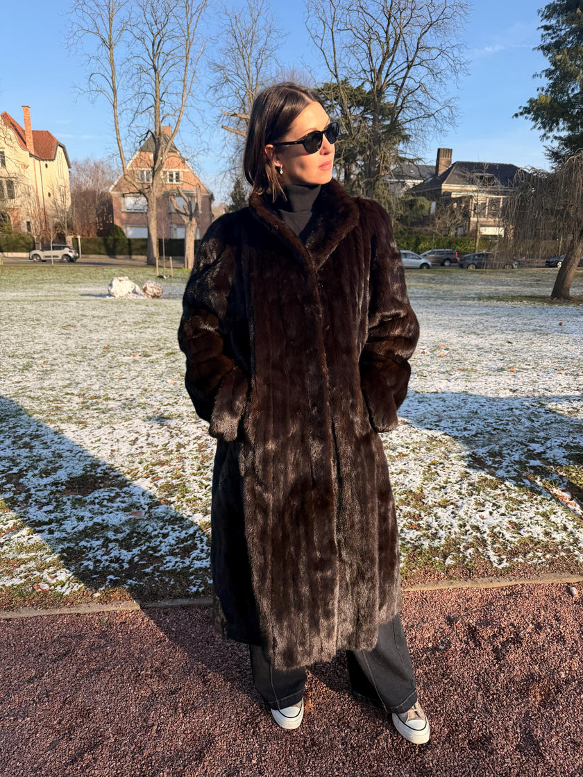 Full-Length Mink Coat - L-4XL
