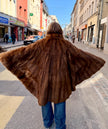 Brown Weasel Fur Cape
