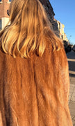 Pastel Mink Fur Coat – S-M