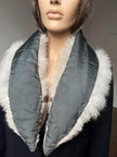 Beige Polar Fox Fur Collar