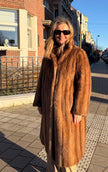 Pastel Mink Fur Coat – S-M