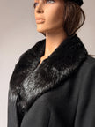 Black Beaver Fur Collar