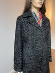 Black Lamb Fur Coat - XL - 2X
