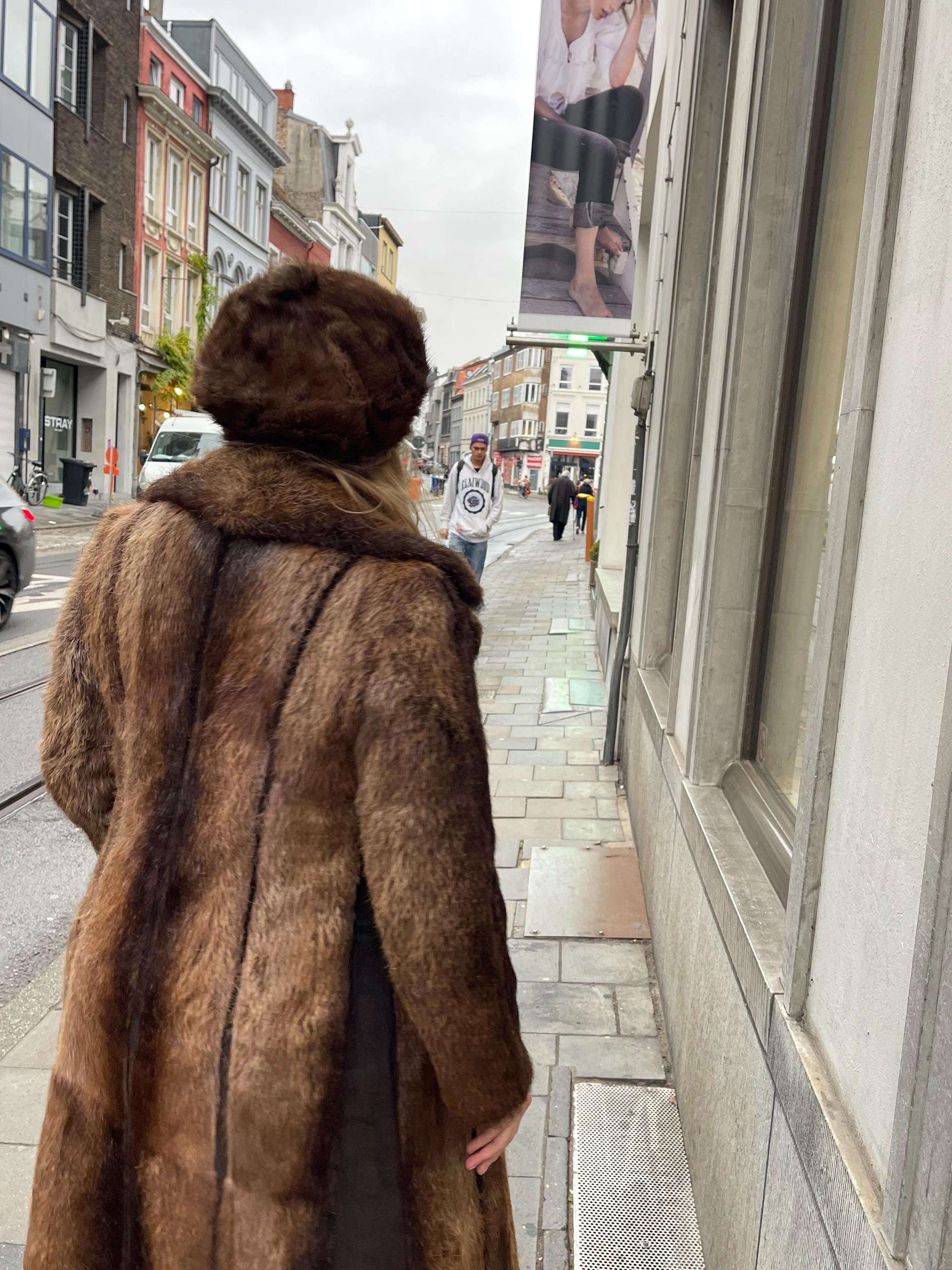 Beaver Fur Coat - S