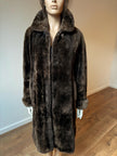 Sheared Beaver Fur Coat  - L-XL