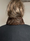 Brown Karakul Fur Scarf