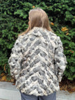Grey Goat Fur Jacket - S