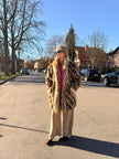 Leopard Print Fur Jacket L-2X