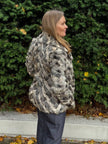 Grey Goat Fur Jacket - S