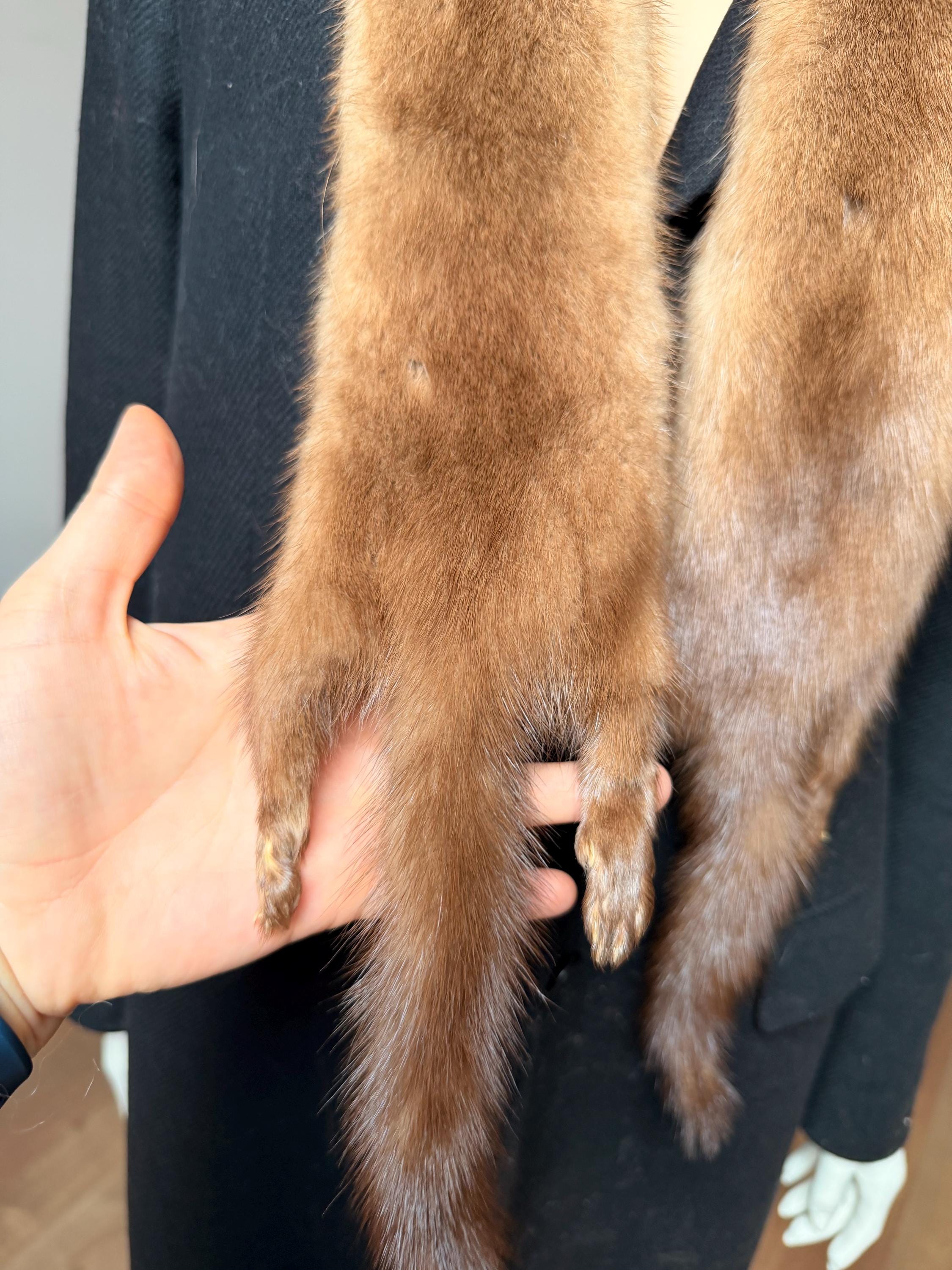 Pastel Mink Fur Stole