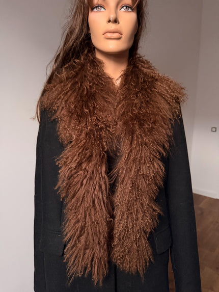 Brown Goat Fur Scarf