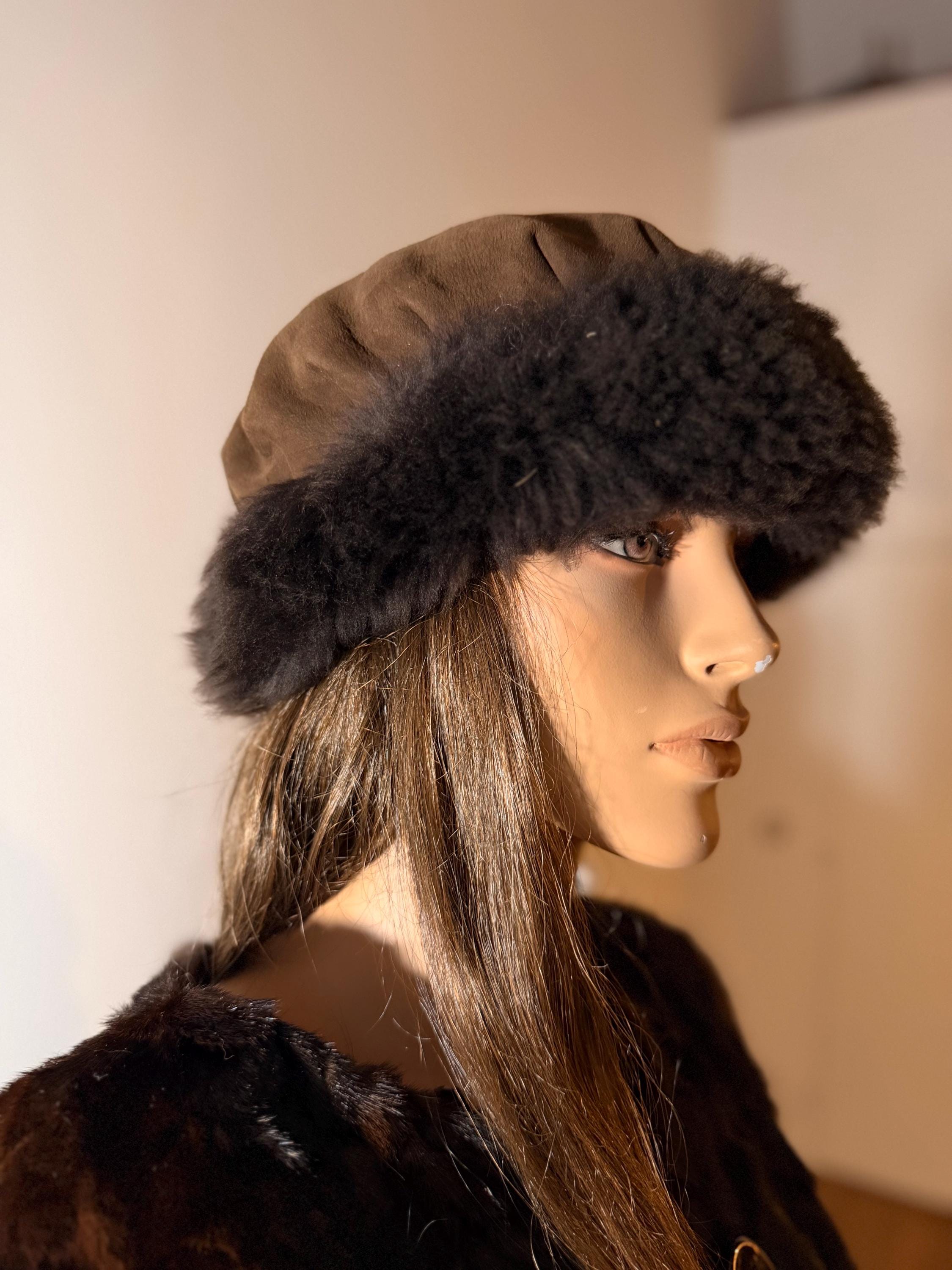 Brown Lamb Fur Hat
