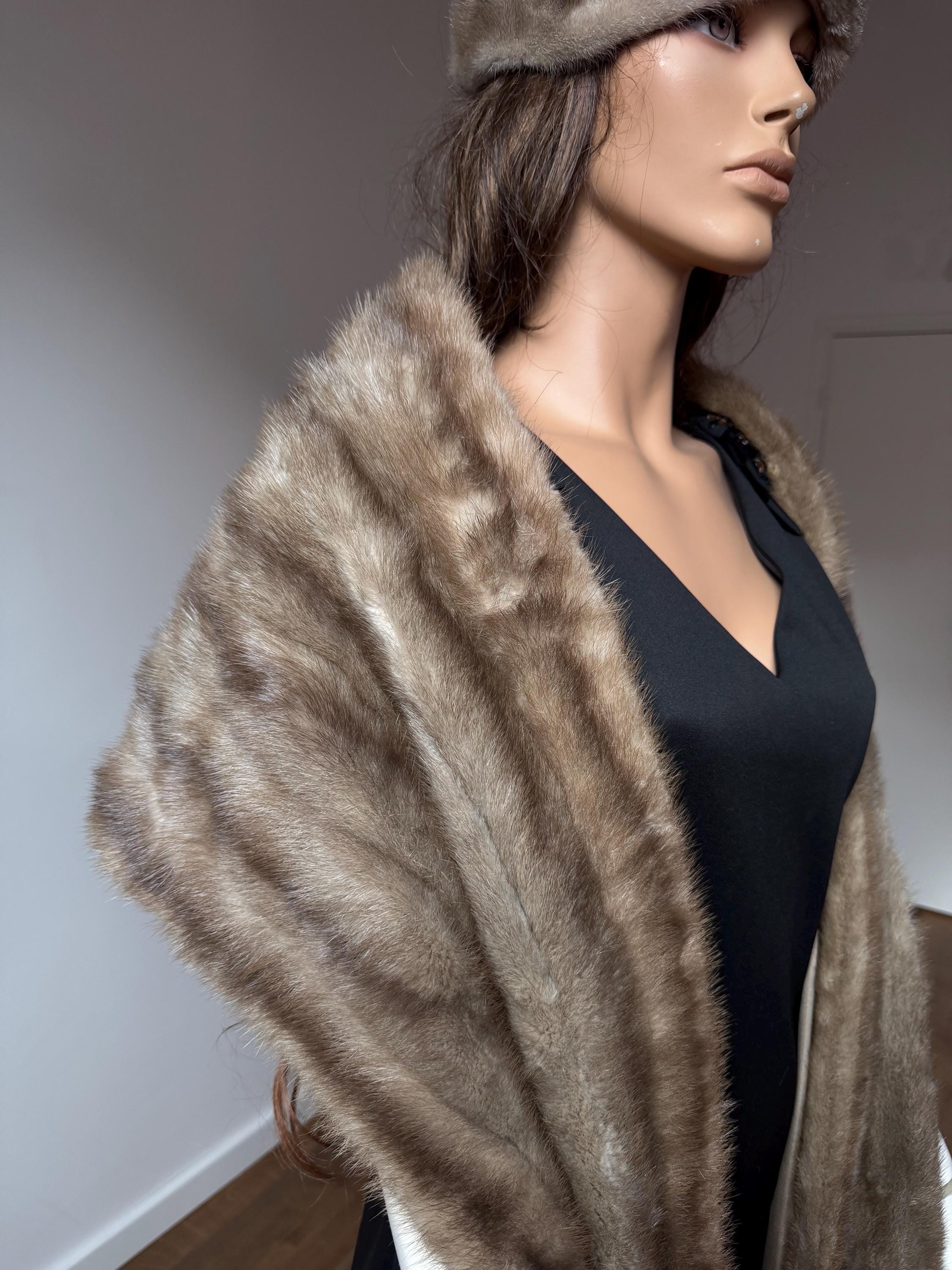 Sapphire Mink Fur Stole