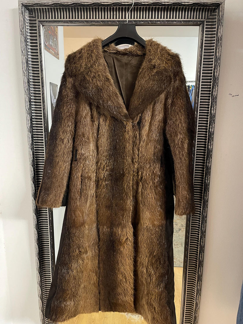 Beaver Fur Coat - S