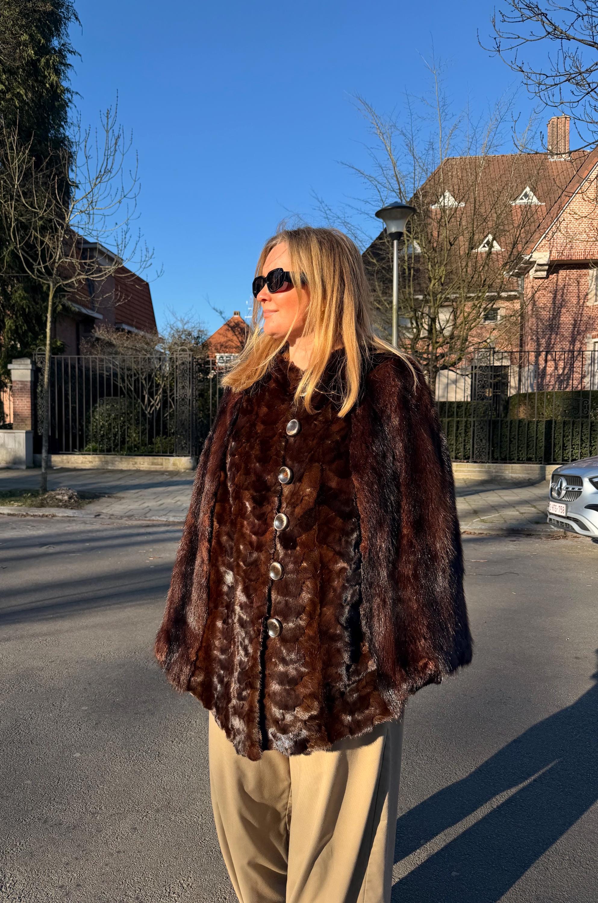 Mink Fur Cape