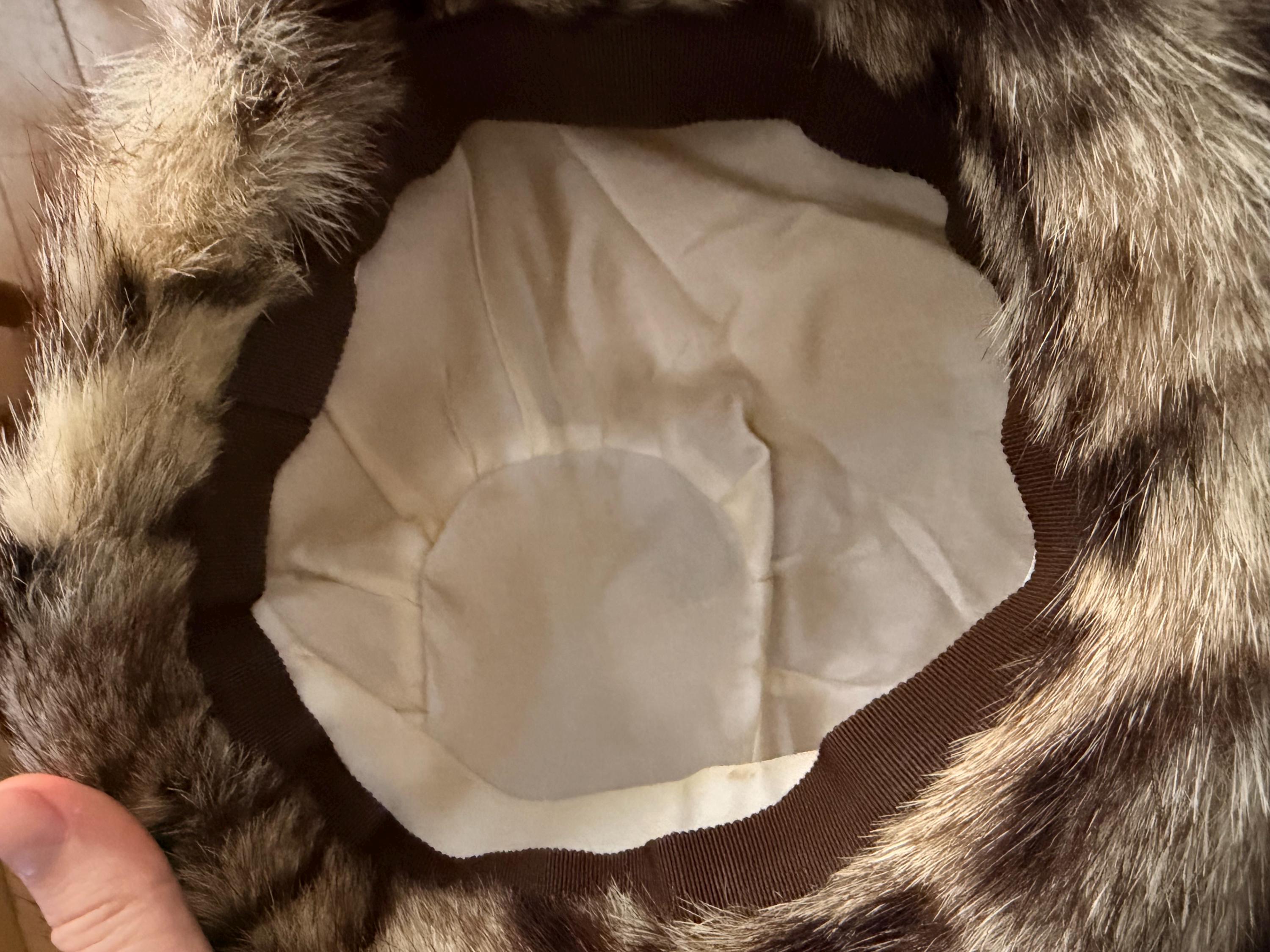 Tiger Print Fur Hat
