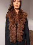 Brown Goat Fur Scarf