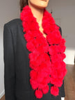 Red Rabbit Fur Scarf