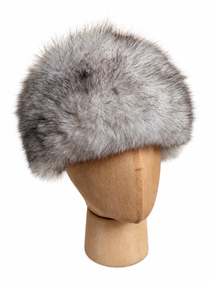 Blue Fox Fur Hat