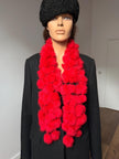 Red Rabbit Fur Scarf