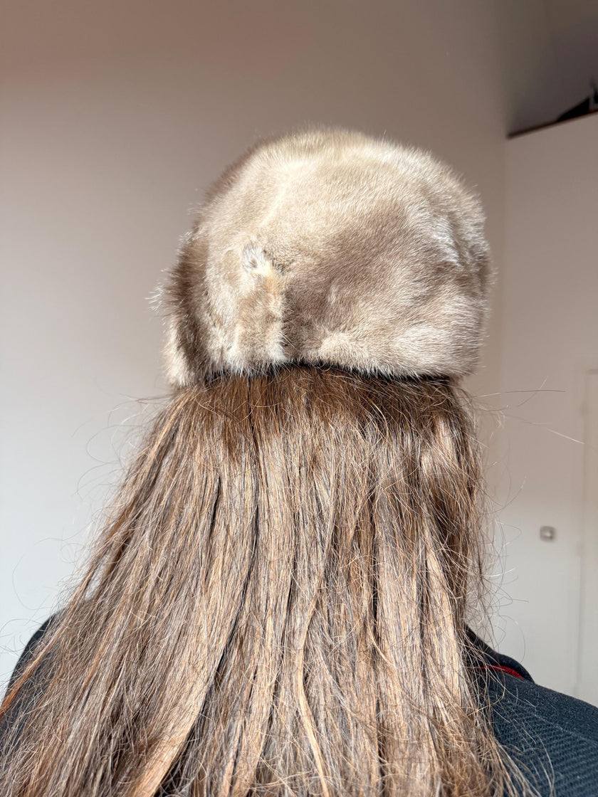 Sapphire Mink Fur Hat