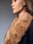 Pastel Mink Fur Collar
