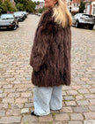 Long Fox Vintage Coat- M-L