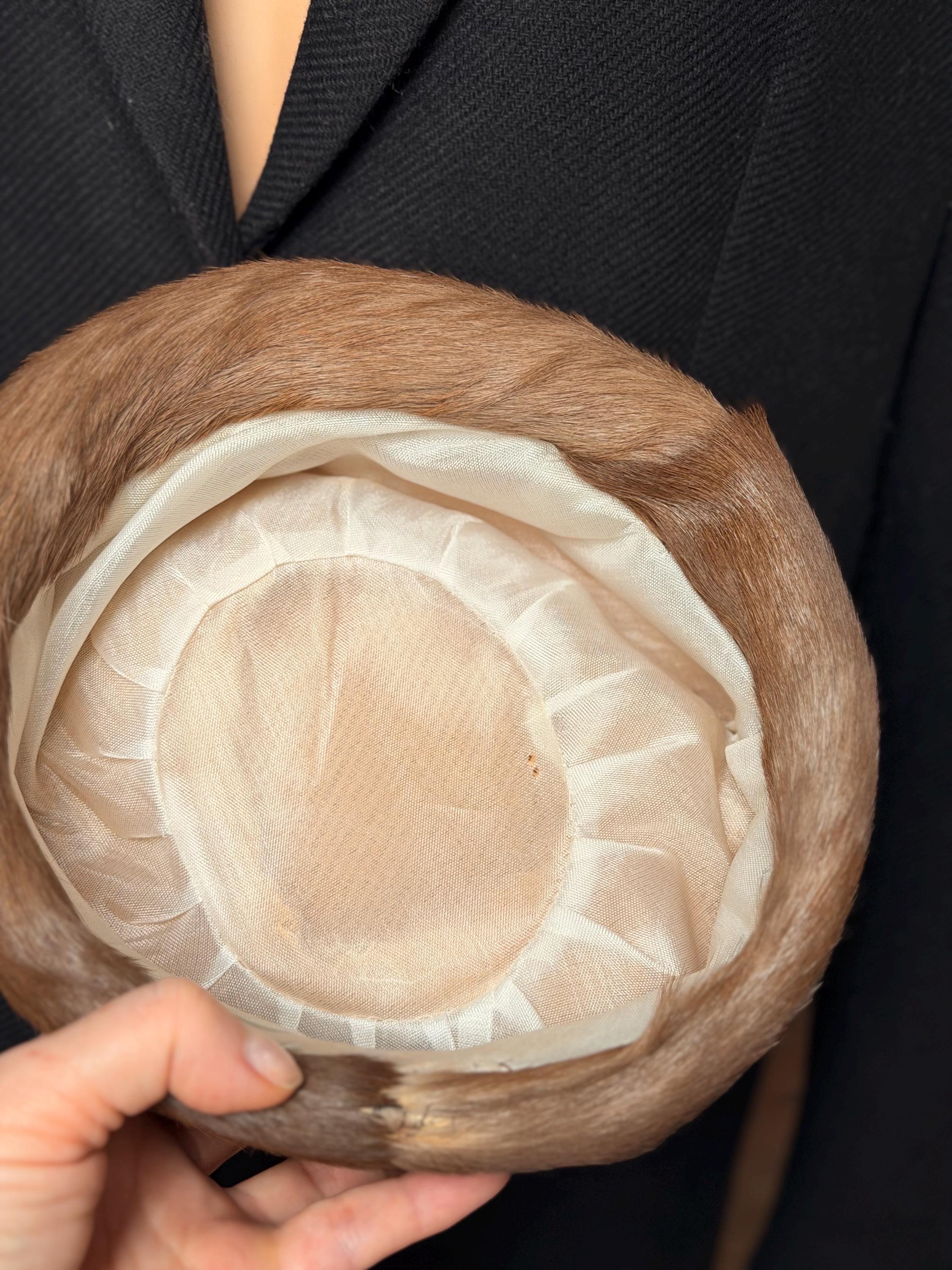 Brown Goat Fur Hat
