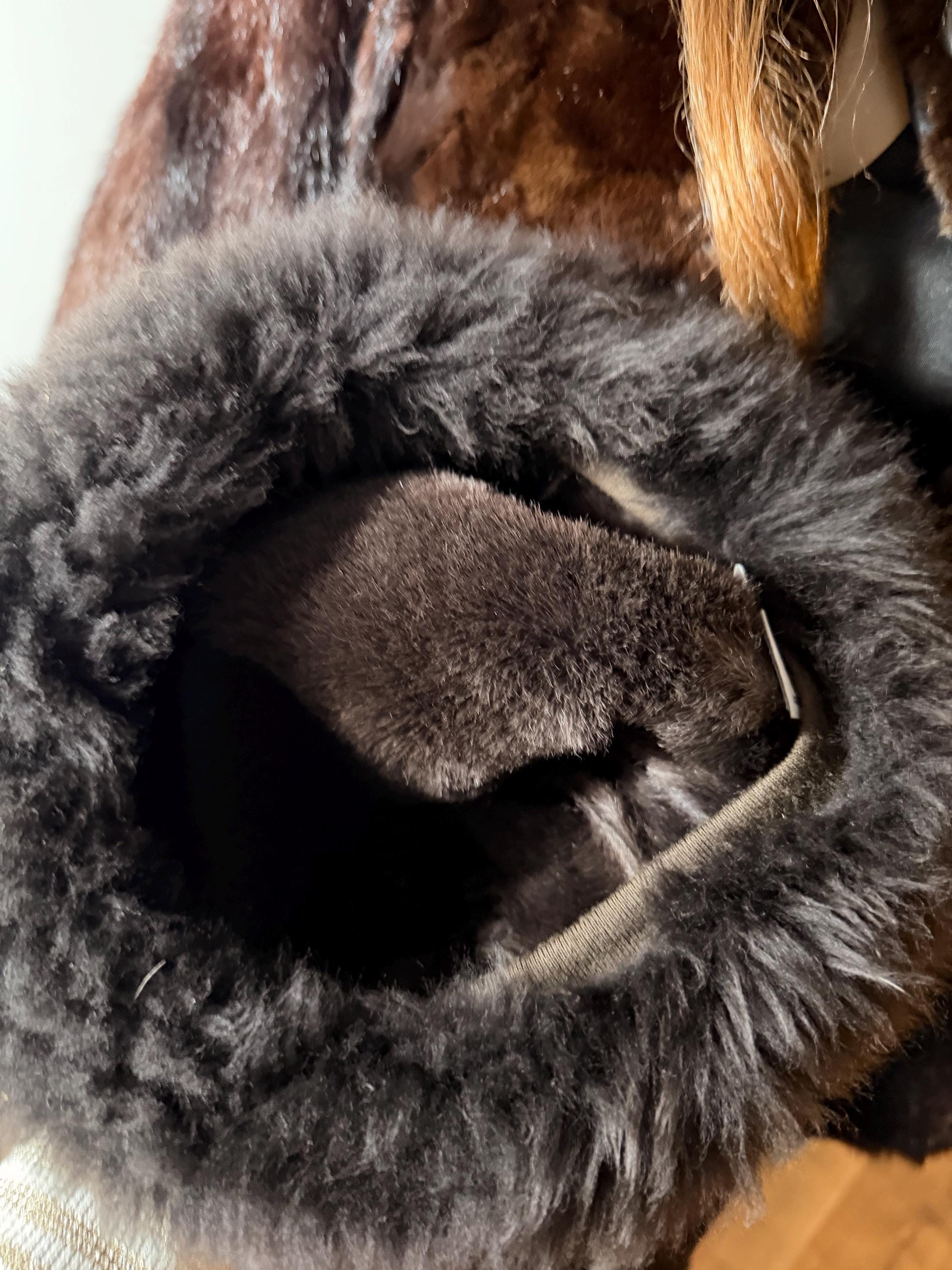 Brown Lamb Fur Hat