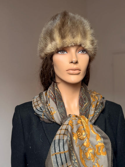 Sapphire Mink Fur Hat