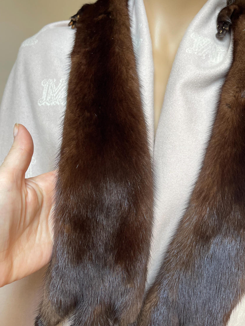 Brown Mink Fur Stole