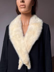 White Mink Fur Collar