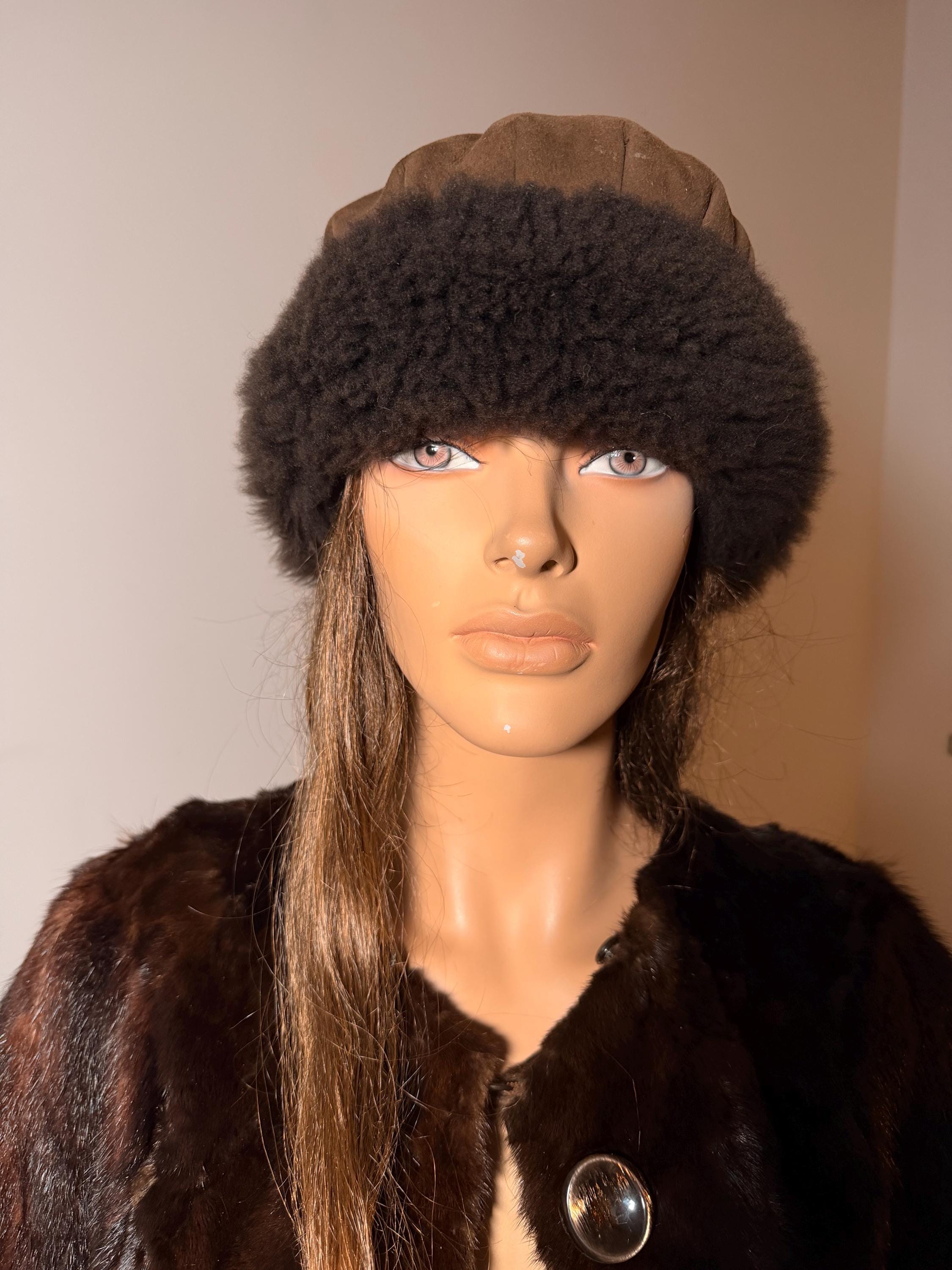 Brown Lamb Fur Hat