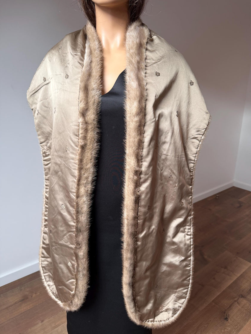 Sapphire Mink Fur Stole