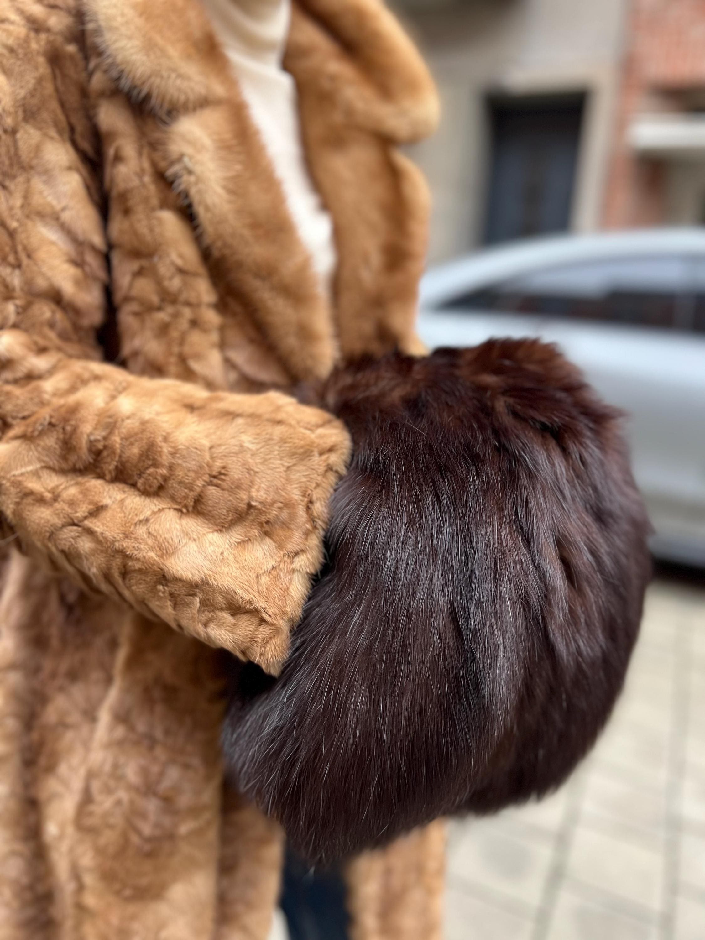 Brown Fur Muff