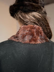 Set Brown Fur Collar & Cuffs