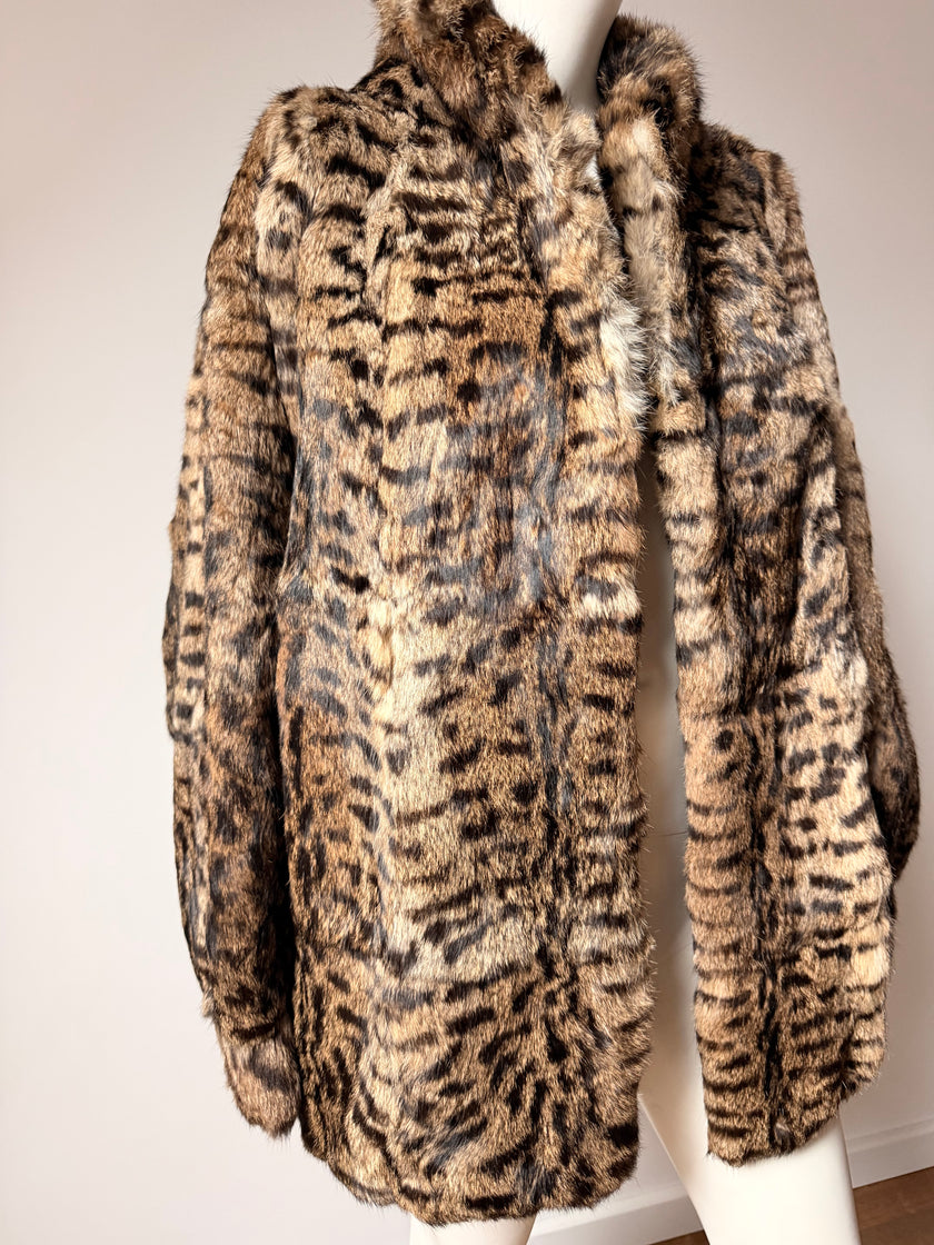 Leopard Print Rabbit Jacket - M-XL