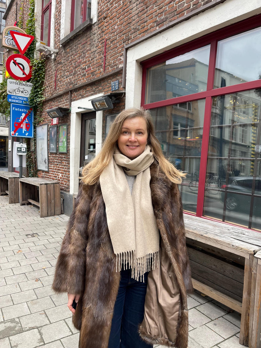 Muskrat Fur Coat  - L