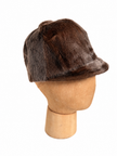 Visor Grey Fur Hat