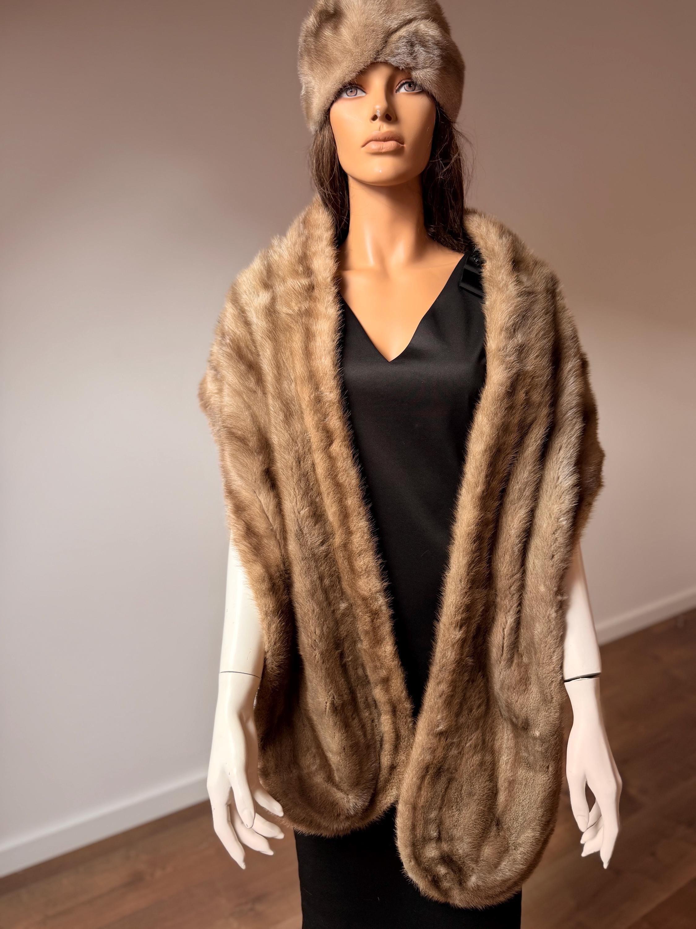 Sapphire Mink Fur Stole