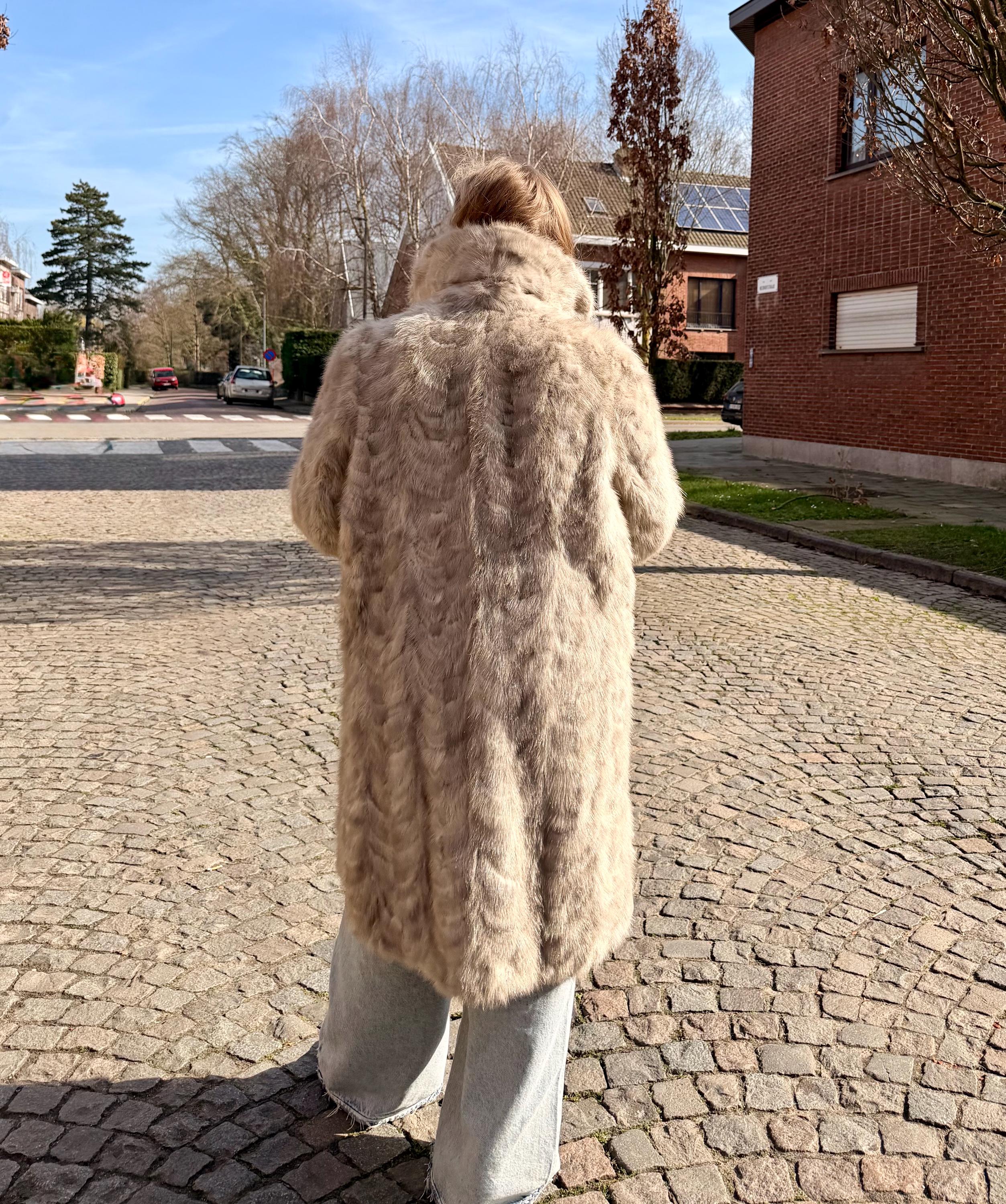 Sapphire Mink Fur Coat - M-L