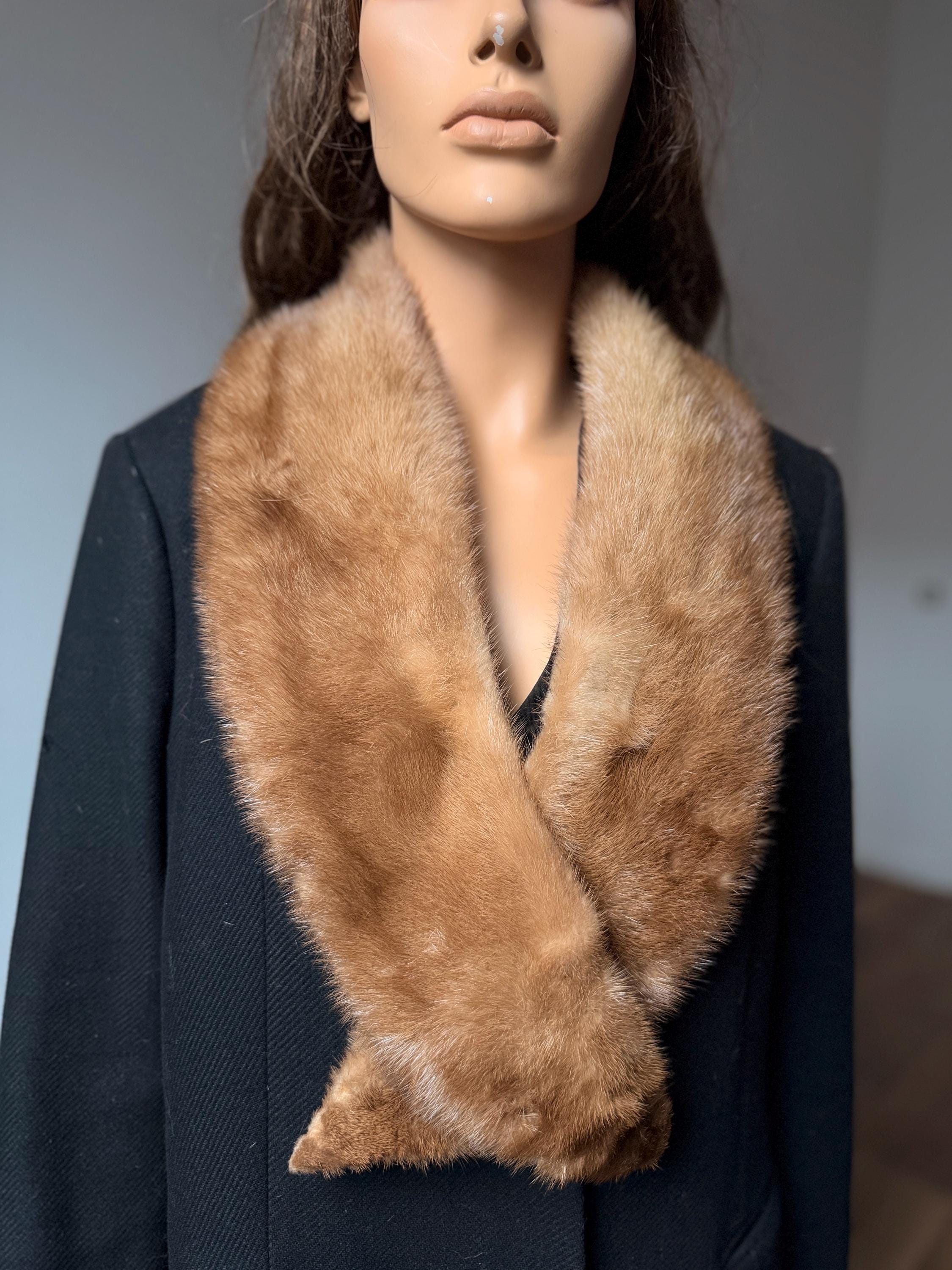 Pastel Mink Fur Collar