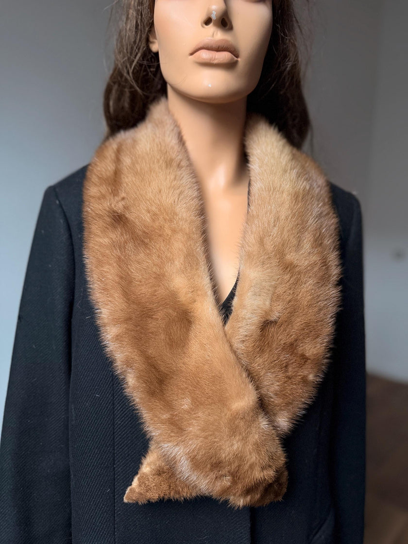 Pastel Mink Fur Collar
