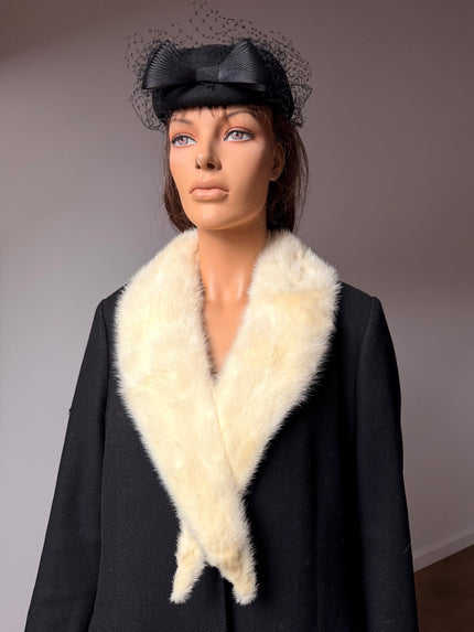 White Mink Fur Collar