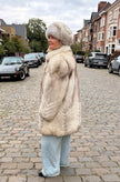 White Fox Fur Jacket - M