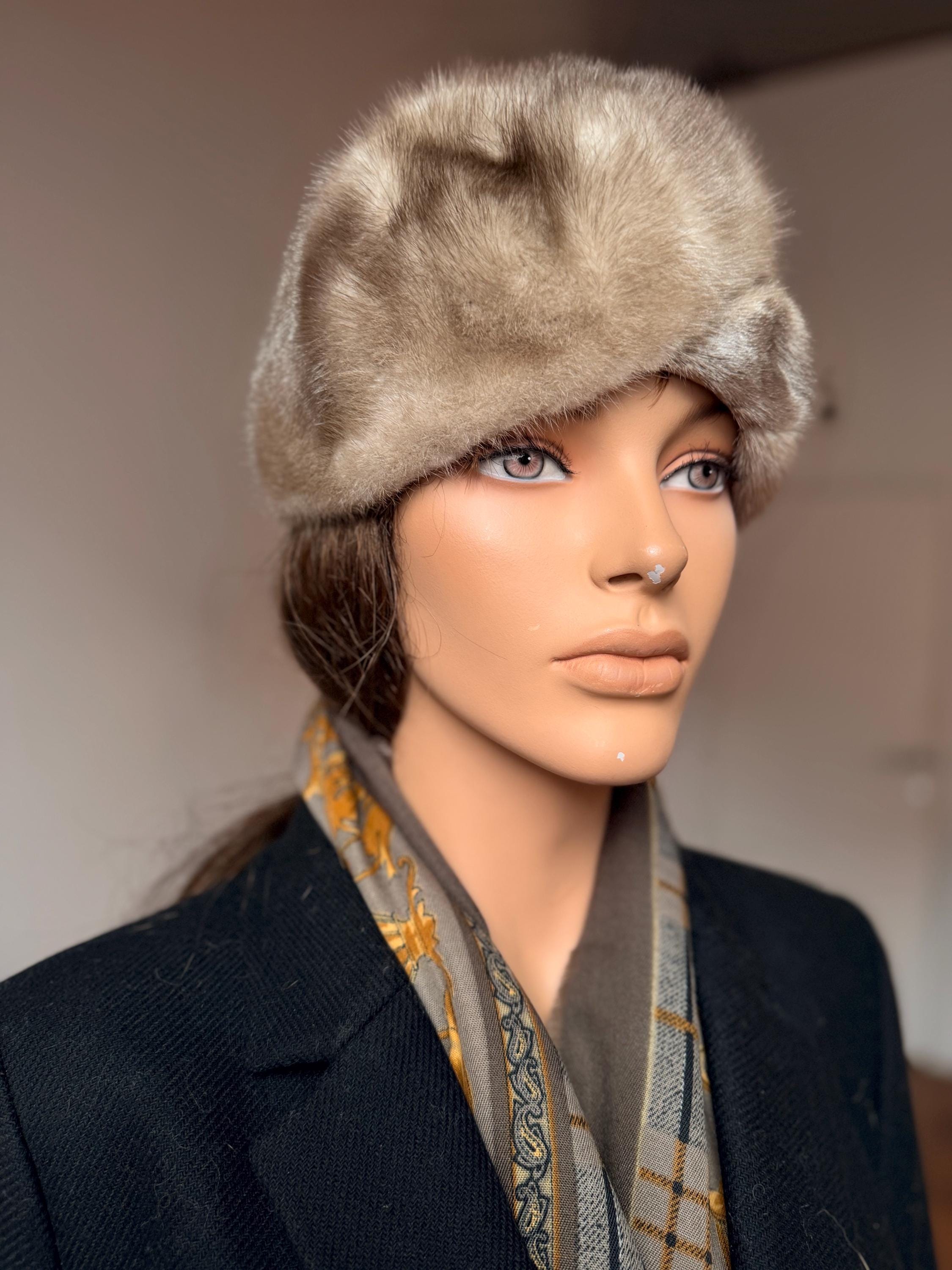 Sapphire Mink Fur Hat