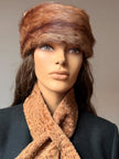 Brown Muskrat  Fur Hat